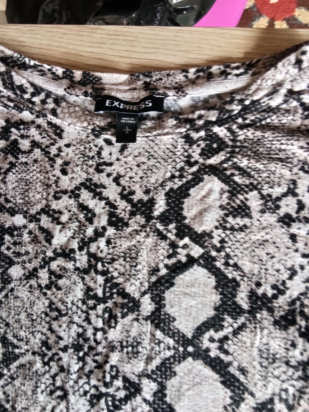 Express Snake Print Reptile Habitat Cover in Beige and Black